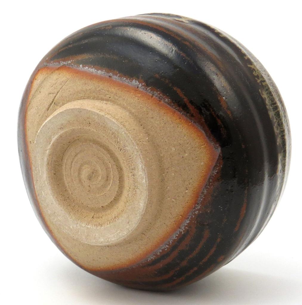 Mino Ware Matcha Oni Tenmoku Made In Bowl, Pattern, Japan, 505-19