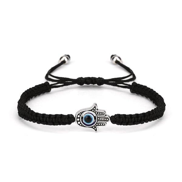 

New Handwoven Black String Rope Bracelet for Women and Men Unisex Bat Spider Adjustable Braided Bracelet Jewelry Wholesale