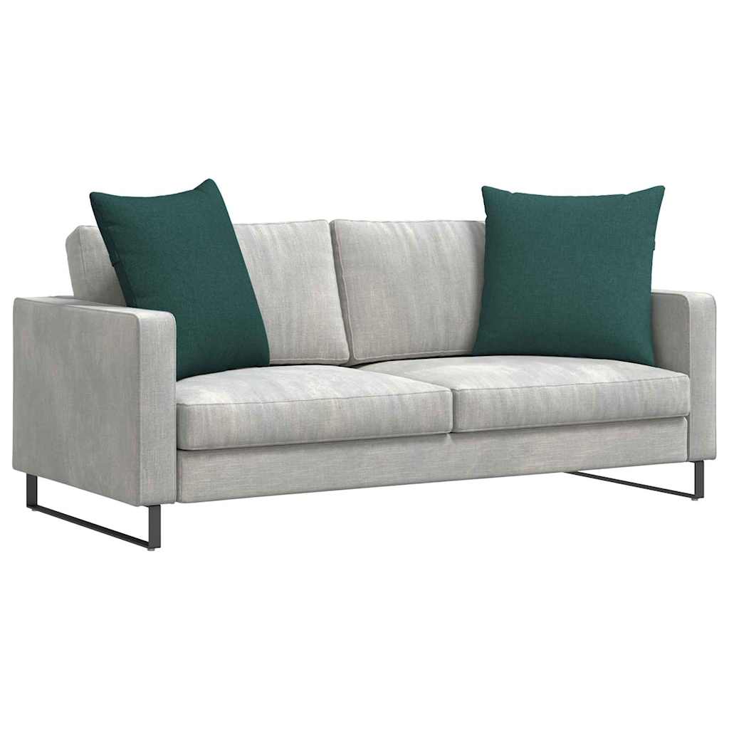 Sofa Cushions 2 pcs Dark Green 60 x 60 cm Fabric