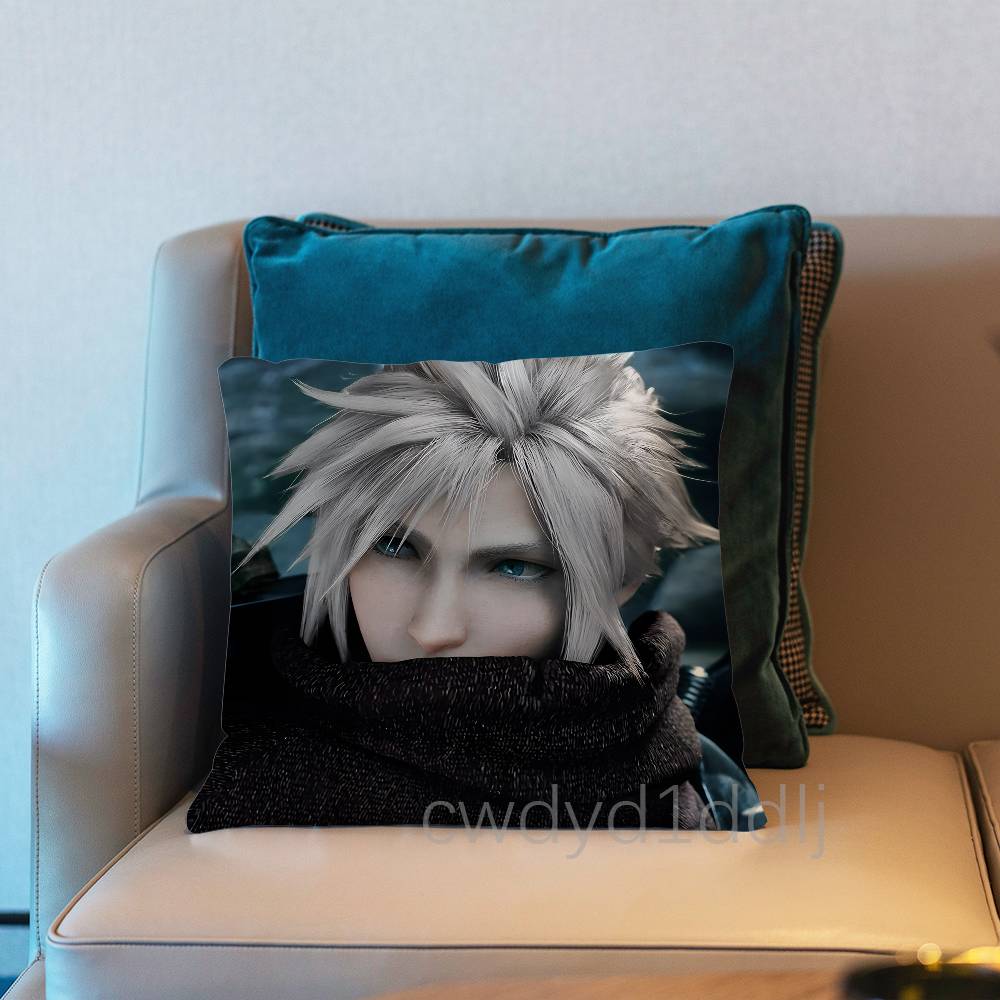 FFinal Fantasy VII Cloud Cushion Cover Pillow Cover Decor Pillowcase Printed Cushion Case For Couch