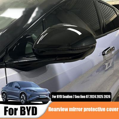 Car Rearview Mirror Decorative Shell ABS Material Exterior Modification Part For BYD Sealion 7 Sea Lion 07 EV 2024 2025