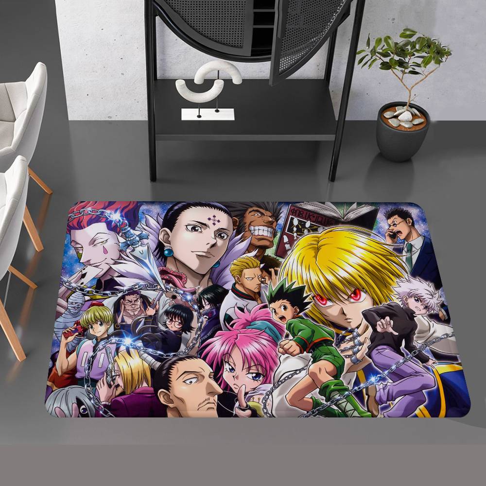 Fantasy Comic Hunter X Hunter Floor Mat Rectangle Anti-slip Home Soft Badmat Front Door Indoor Outdoor Mat Welcome Doormat