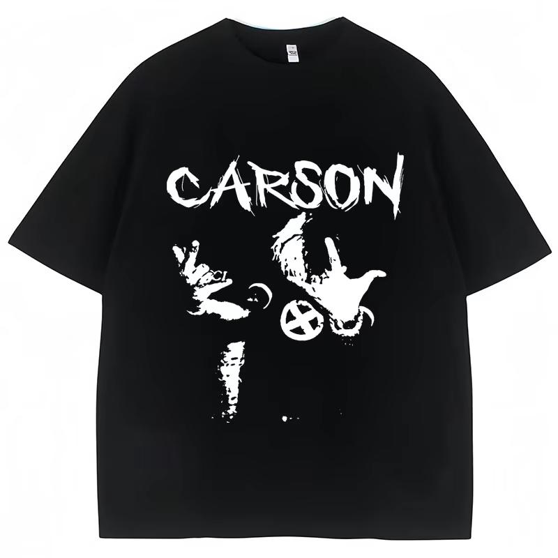 Popular Rapper Ken Carson Playboi Carti T Shirts Opium Destroy Lonely Gothic Punk T Shirts Men Women Pure Cotton Tees Streetwear