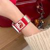 Year of the Horse Red Nylon Watch Band for Apple S11, Magnetic Buckle, Cute Design, Compatible with Series 10/9/8/7