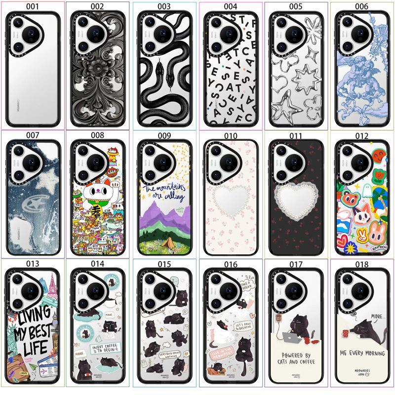 

Enhanced Acrylic Black Frame for Huawei Pura70 Pro+ - Drop-Proof Protective Case Pura 70