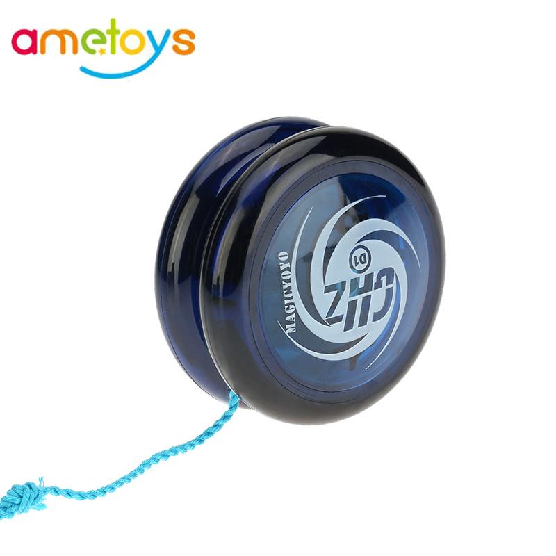 Magic Yoyo D1 Polikarbonat Plastik Döngü Yoyo Dar Düz Şaft Yıldız Patlaması Sistemi Dönen İpli Çocuklar İçin