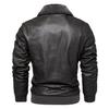 Jachetă casual din piele Pu pentru bărbați Jachetă din piele pentru bărbați tineri, subțiri