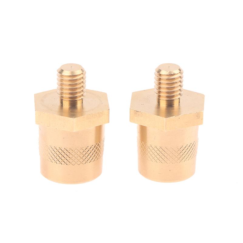 1Pair M8 Battery Pole Adapter Brass Terminal Bolt Connectors Car Battery Connection Terminals With Stainless Screws
