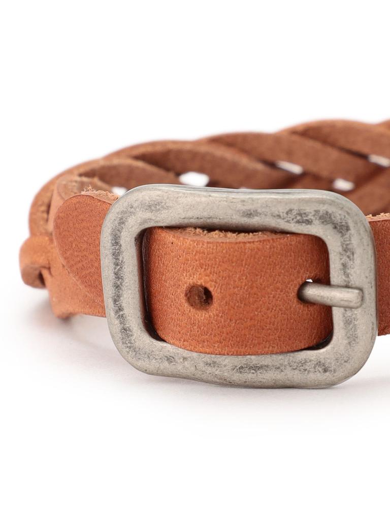 Genuine Olive [IL BISONTE] Bracelet, Leather, Leather, Cowhide, Women's, Men's, Unisex,
