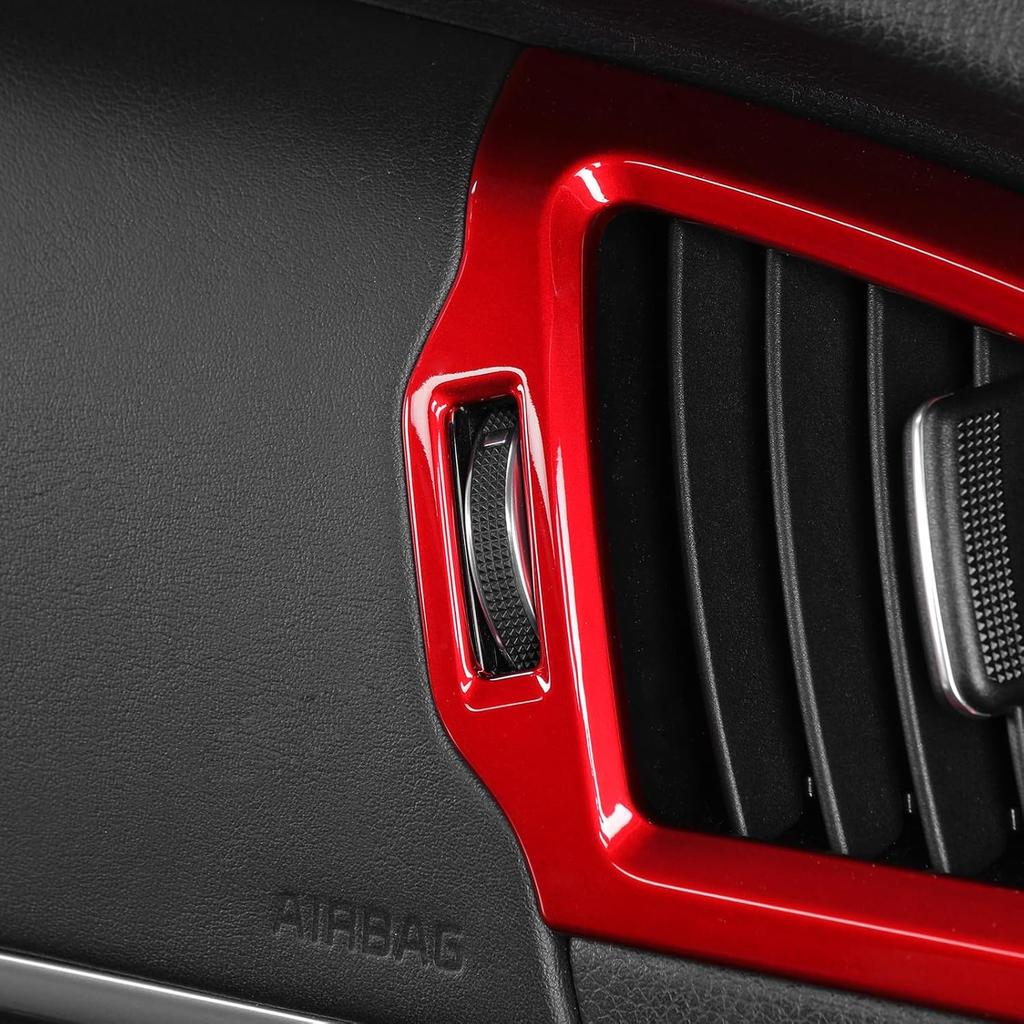YOUTOOCAR 2PCS Side Air Vent Covers Compatible with Kia Stinger 2018-2023 Accessories (Red)