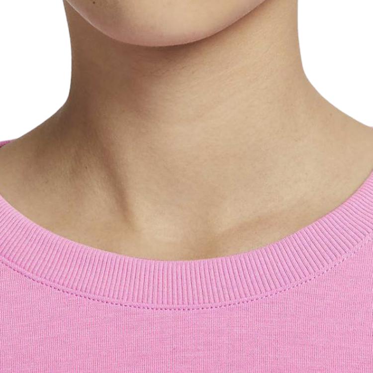 New Nike Drop Shoulder Sleeve T Shirt Women's Pink FN2818-675