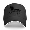 One Top Unisexs and Womens Same Style Small Flower Horse Animal Print Spring and Summer Sunshade Net Sandwich Baseball Cap