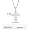Orthodox Crucifix Cross Necklaces for Men Jewelry, Russian Eastern St. Nicholas Pendant Religious Prayer Gifts