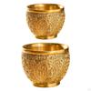 Abundant Blessings Brass Wealth Bowl - Ornamento de mesa elegante para sucesso e prosperidade