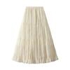 Gonne in Tulle da Donna A Line Fairy a Strati Midi Vita Alta Elastica Gonna Lunga Stratificata Fluida Svasata Tutù Gonna da Donna in Rete Vita Alta Maxi Gonne