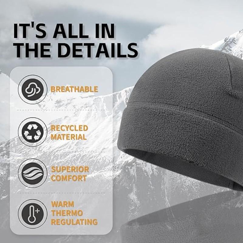Winter Warm Running Cap Anti-Cold MTB Helmet Liner Fleece Skull Hat Men Women Windproof Thermal Outdoor Sport Ski Beanie Cap