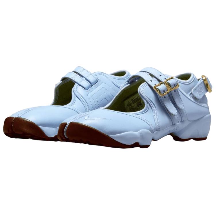 Nike Air Rift Elegante Confortável Absorvente de Choque Casual Sapatos Tênis Feminino Azul IV5739-441