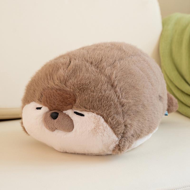 

Realistic Sea Otter Plush Toy Adorable Ocean Animal Pillow Gift Soft Comfortable Filling 40CM/15.75in коричневий