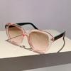 Fashion White Decoration Sunglasses Chic Square Design Women Sun Shades Oversize Sun Glasses for Travelling Driving