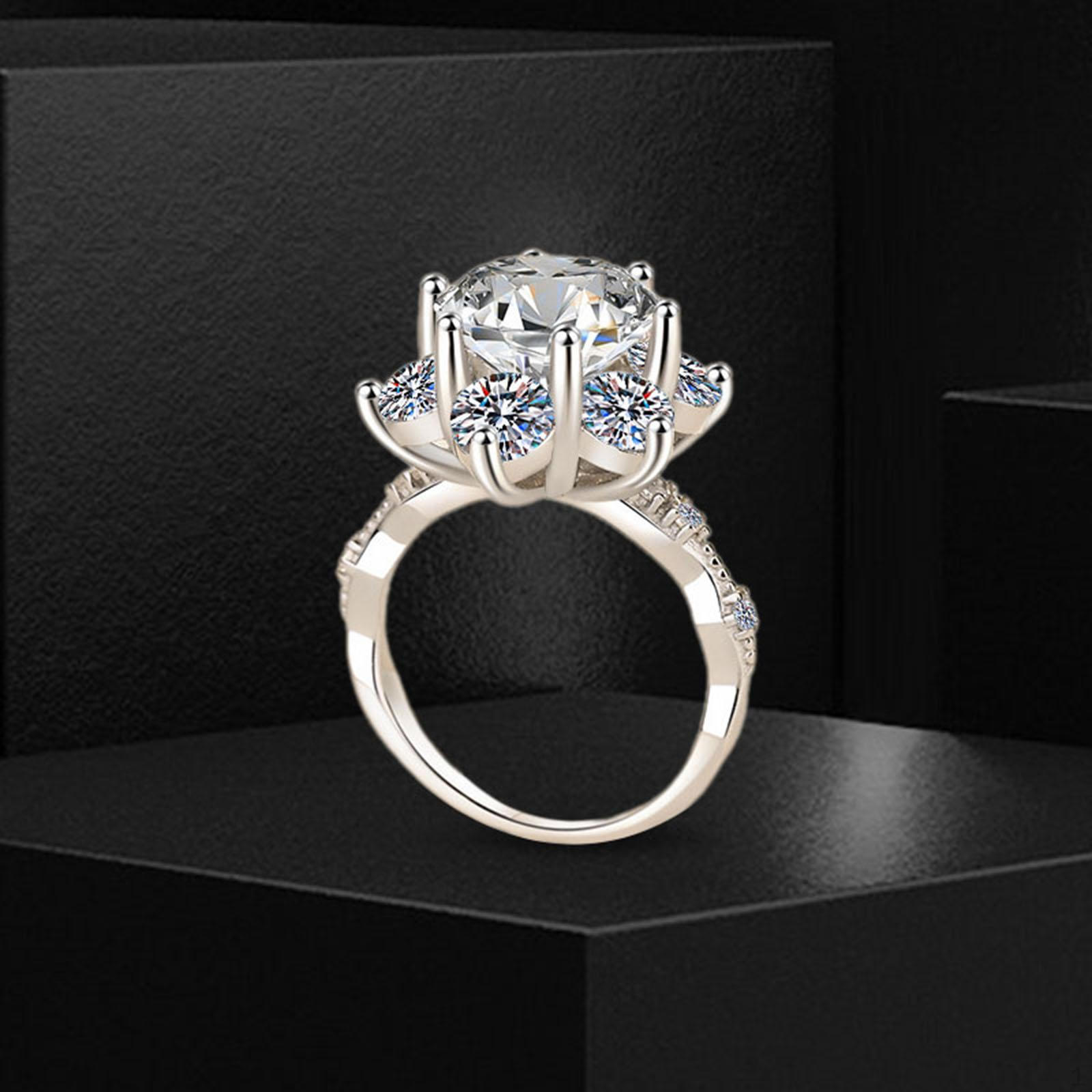 

Engagement Ring Open Adjustable Luxury Wedding Jewelry for Graduation Valentine s Day