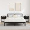 Nightstand Set of 2 Black Oak Effect 40 x 29 x 60 cm