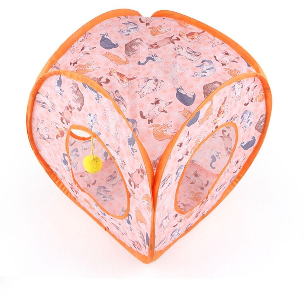 Foldable Cat Play Tunnel Long Straight Channel Cat Channel Cat Tent Nest  Interactive  Fun Toy