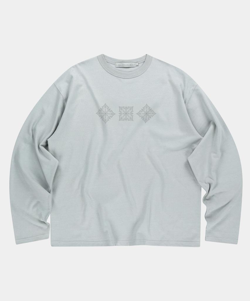 SLOWACID Symbol Link Long Sleeve [Ice Grey]