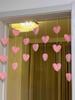 Romantic Heart Shaped Door Hanging Curtain Korean Style String Pendant Partition Door Curtain Bedroom Decoration Accessories