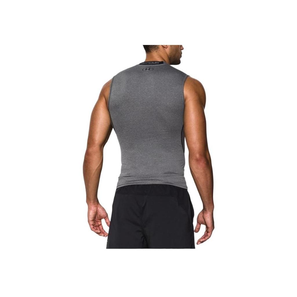 Under Armour Solid Logo Crew Neck Pullover Vest Men Vests Gray 1358548-019