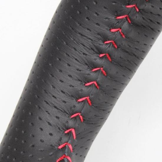 REAL Steering Wheel All Leather with Red Stitching [Crown (200 Series)] H20-LPB-RD