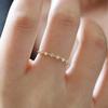 Japanese Style S925 Sterling Silver 14K Gold Plated Cubic Zirconia Ring - Elegant, Versatile, and Slim Design