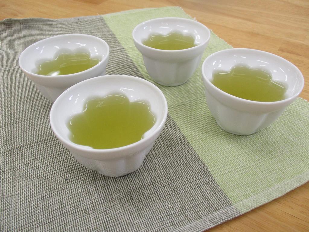 Pottery Clover Set of Outlet Made In Mino Ware Cat's Four-Leaf Teacups, 4, Included, Japan,