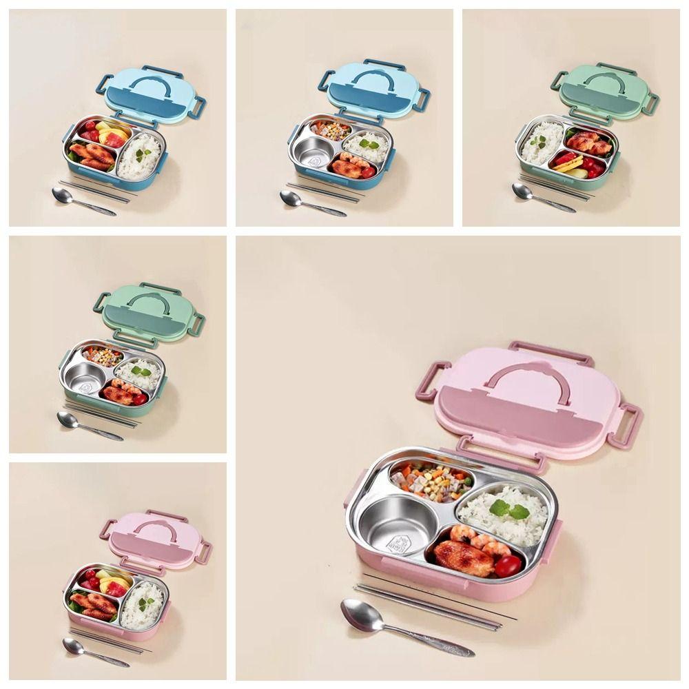 Sealed 4 Compartment Lunch Box Large Capacity Thermal Lunch Box  School