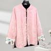 Women's New Chinese Style Embroidered Color Block Loose Fit Jacket