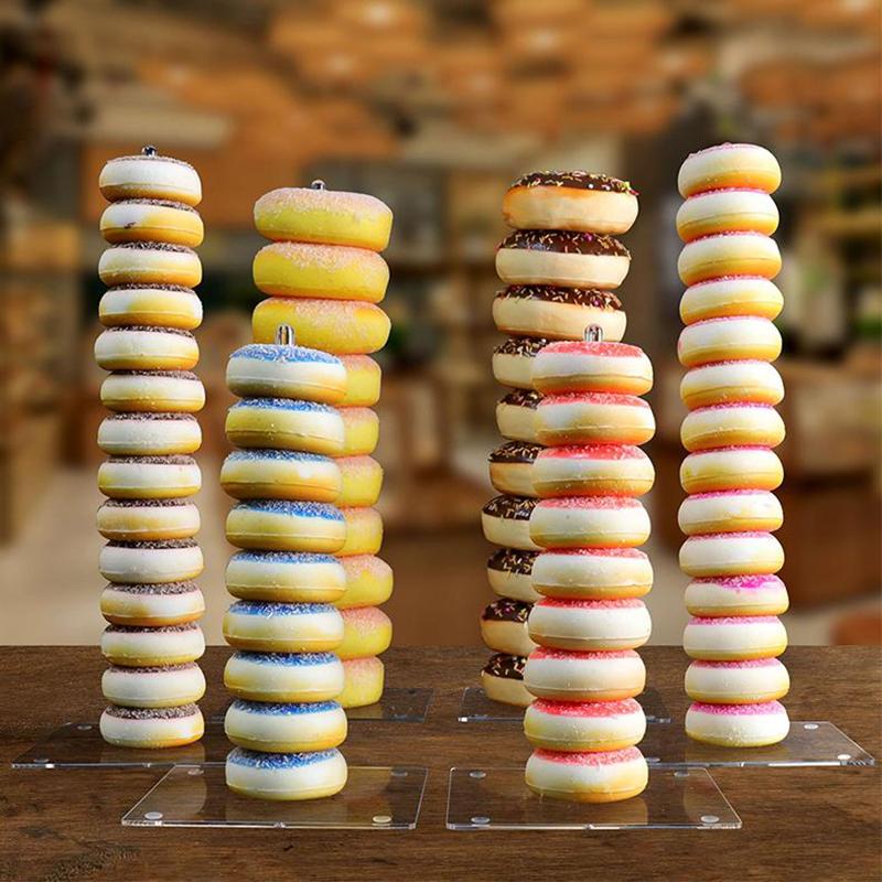 Acrylic Doughnut Holder Dessert Display Rack Dim Sum Bread Sales Rack Donut Stand Birthday Party Wedding Table Decoration