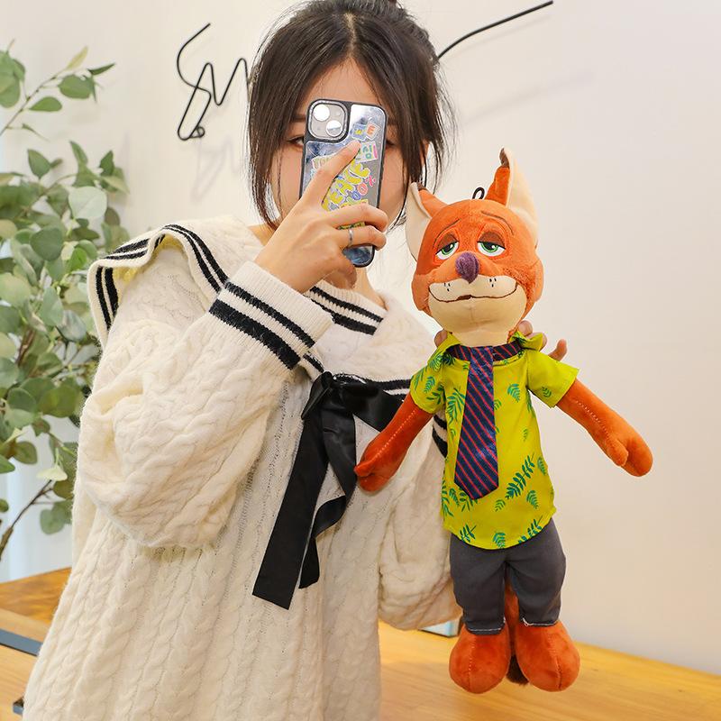 Zootopia plush toy dolls: Fox, Nick, Rabbit, Judy, Doll, fox, rabbit