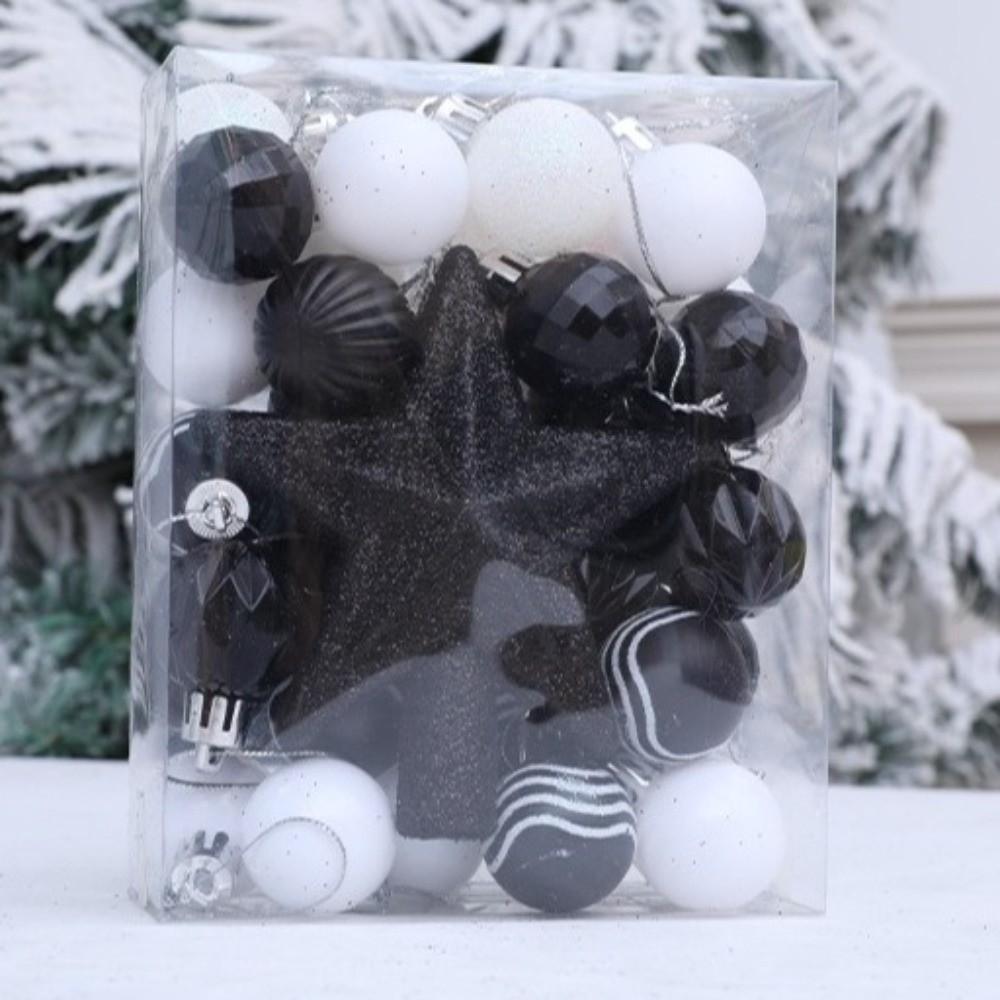 36pcs Plastic Christmas Ball Ornaments Shatterproof Christmas Tree Topper  Holiday Party