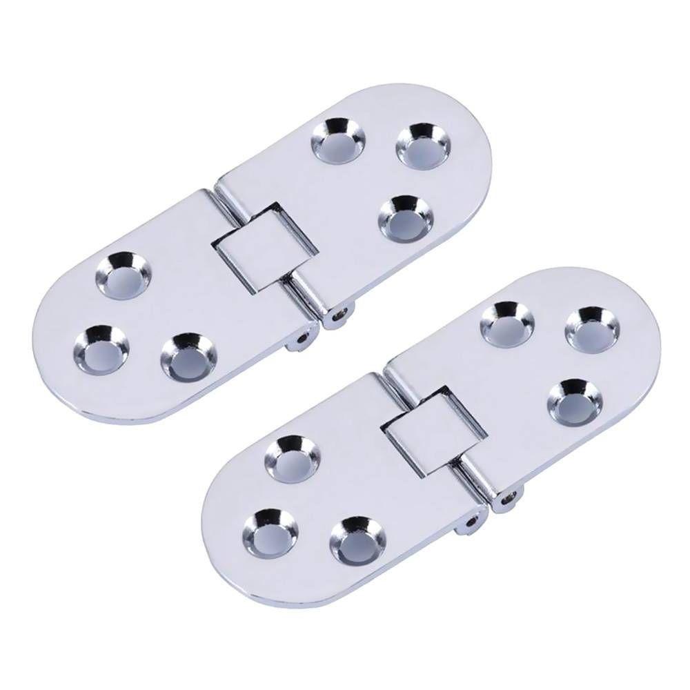 Zinc Alloy Cabinet Hinges 180 Degree Door Semicircle Door Hinge Butterfly-shaped Flush Hinges