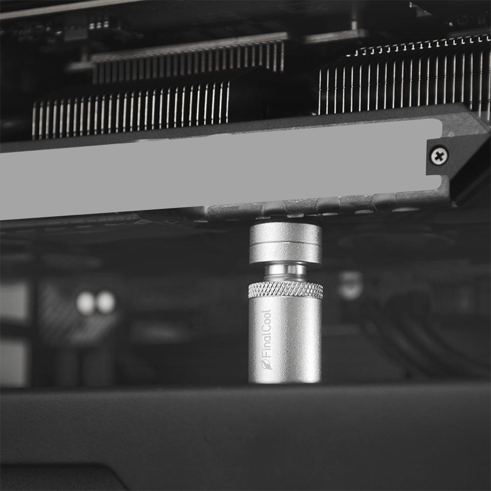 Adjustable Graphics Card Jack Computer Desktop Accessories Graphics Card Brace Aluminum Vertical Bracket for Atx M-atx Itx Case