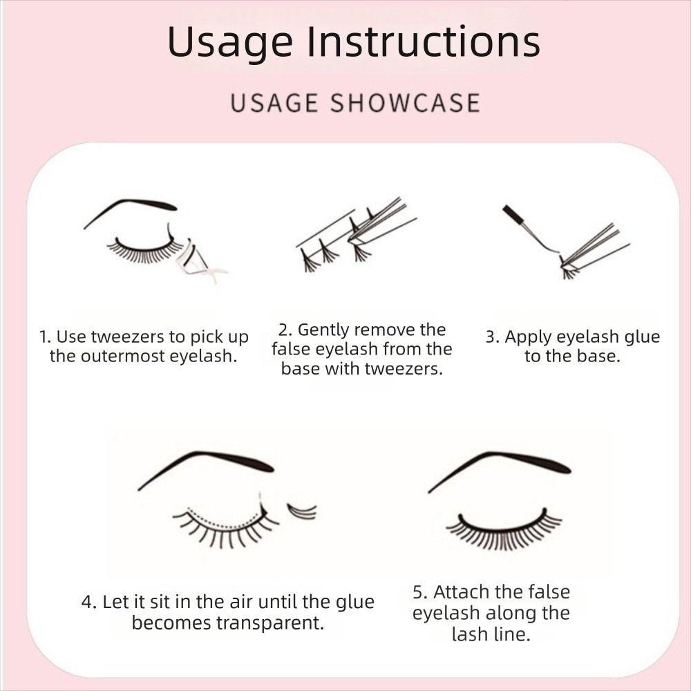 Large Capacity Eyelash Book Single Cluster Segmented Eyelash False Eyelash  Professional Use