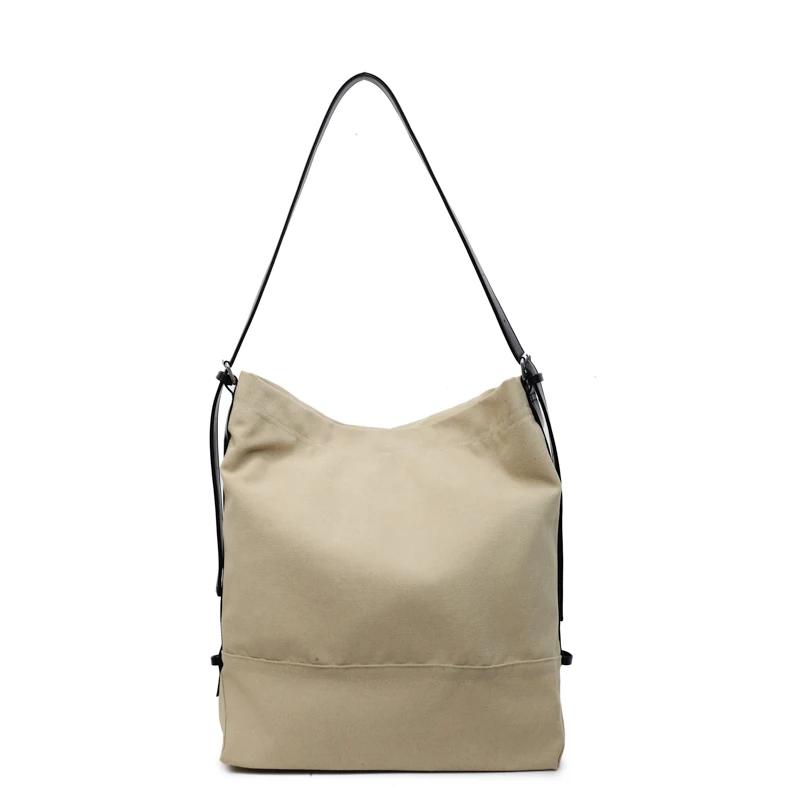 CANVAS Hasp Sewing Shoulder Bags Simple Large Capacity 2026 Brand Bags for Women Solid High Quality Fashi Crossbody Bags