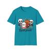 Unisex Softstyle T-Shirt Chibi Skeleton Ghost Pumpkin Pop Cute Fall Halloween