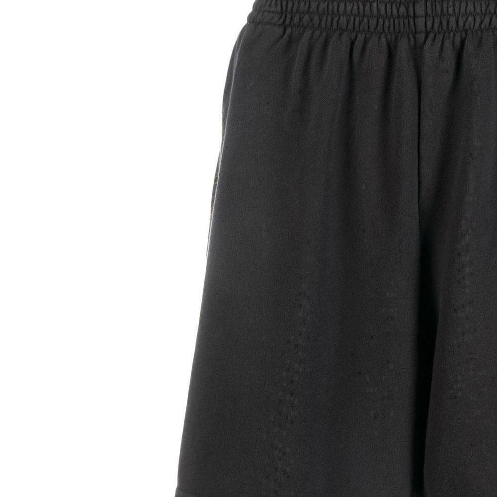 Balenciaga BB Paris Icon Casual Shorts Men's Black Moderate 676137TMVG69034