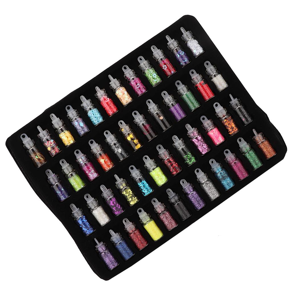 48 bouteilles de poudre de paillettes Flash, outil de fabrication de moules époxy pour décoration de bijoux à faire soi-même