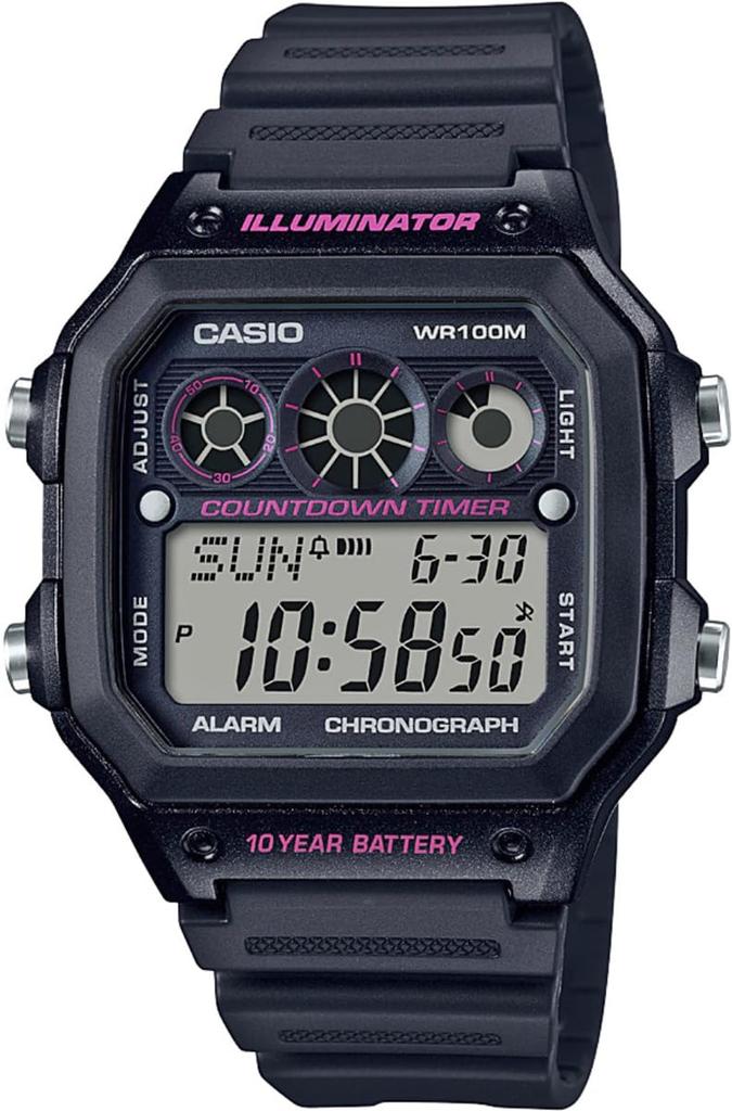 Casio Standard Digital Watch AE-1300WH-1A2V Men's Black Overseas Model [Parallel Import]