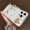 Card Slot Holder Silicone Wallet Pocket Case For Oppo Reno 10 14F 13F 12F Samsung A06 A16 A36 A56 Redmi Note 13 Honor X6A X6B Cover Clear Phone Bumper