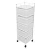 Rotating Storage Rack Carbon Steel Rotatable Mesh Basket Organizer with Wheels for Fruit Vegetable