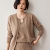 2024 Autumn/Winter Women's Round Neck Cashmere Jacquard Sweater - Versatile Loose Knitwear Cardigan