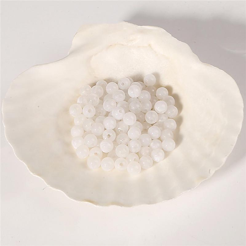 

4100 шт. Сделай сам Модная бижутерия 6 мм 8 мм 10 мм Акриловые бусины Круглой формы 19 цветов Браслет Отдел Аксессуары 6mm 4100pcs белый