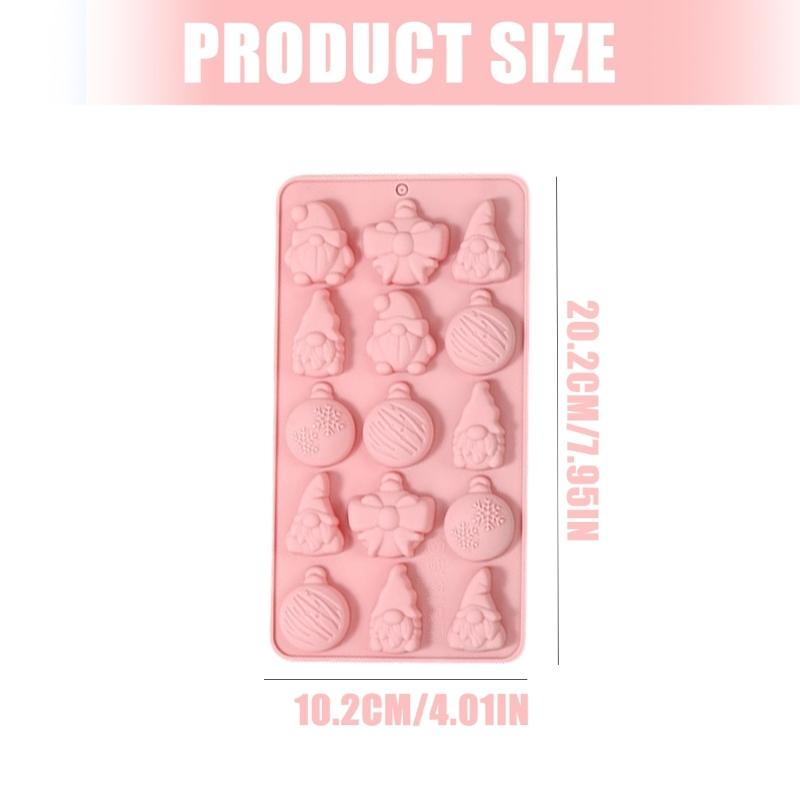 Santa Cookie Molds With Heat Resistance Dishwasher Safe Silicone Mould For Festival Baking And Family Projects